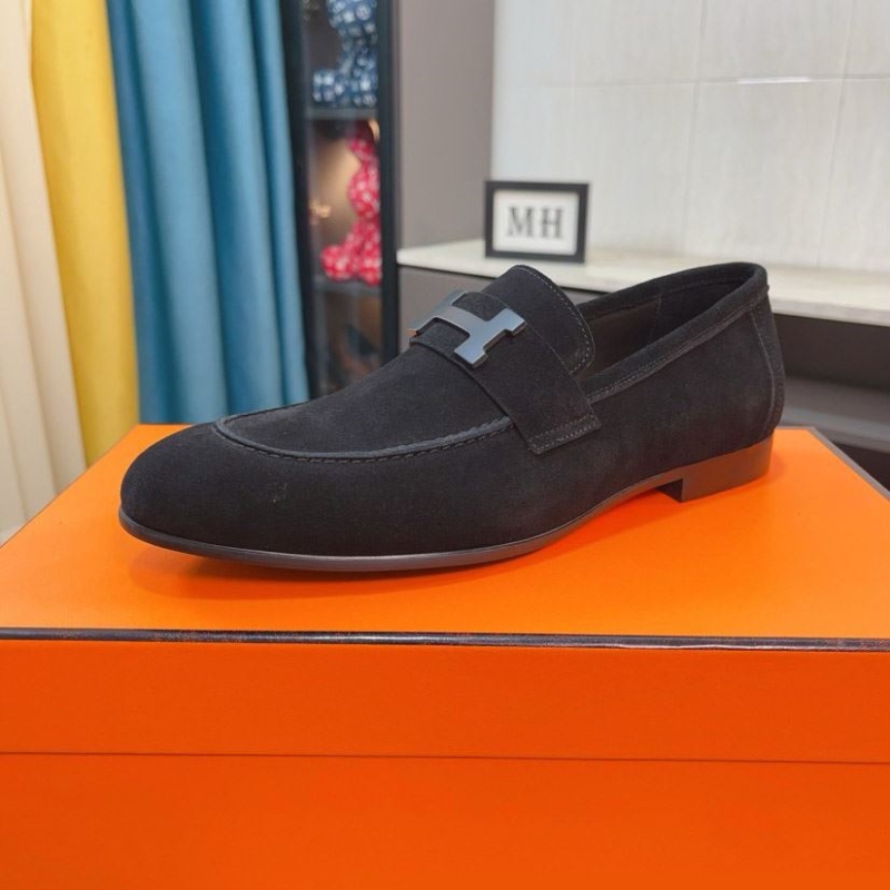 H**mes leather shoes